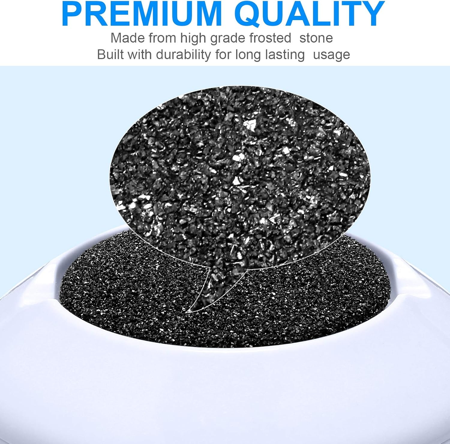 (Black, Gray) - 20 Pieces Regular Coarse Replacement for Portable Electric Foot Grinder Foot File Callus Remover Electric Callus Remover Hard Skin Eliminator Grind Head for Cracked Heels Dead Skin image number 2