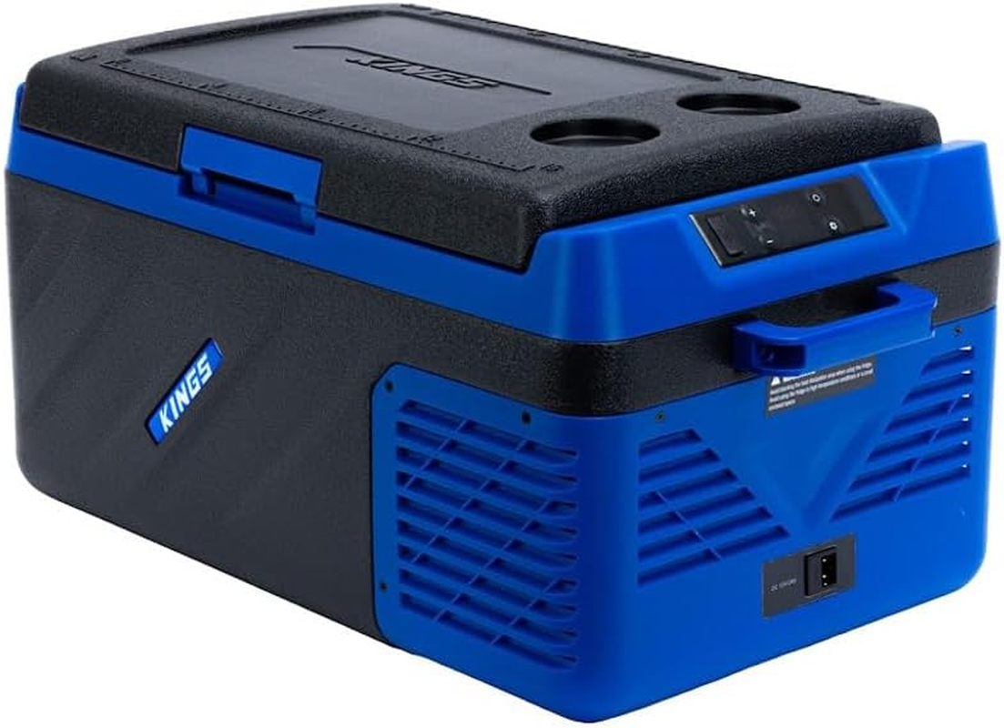 Kings Escape 20 Portable Camping Fridge/Freezer | 12V & 24V | Fits 30 Cans | Digital LED Display | Reversible Lid image number 6