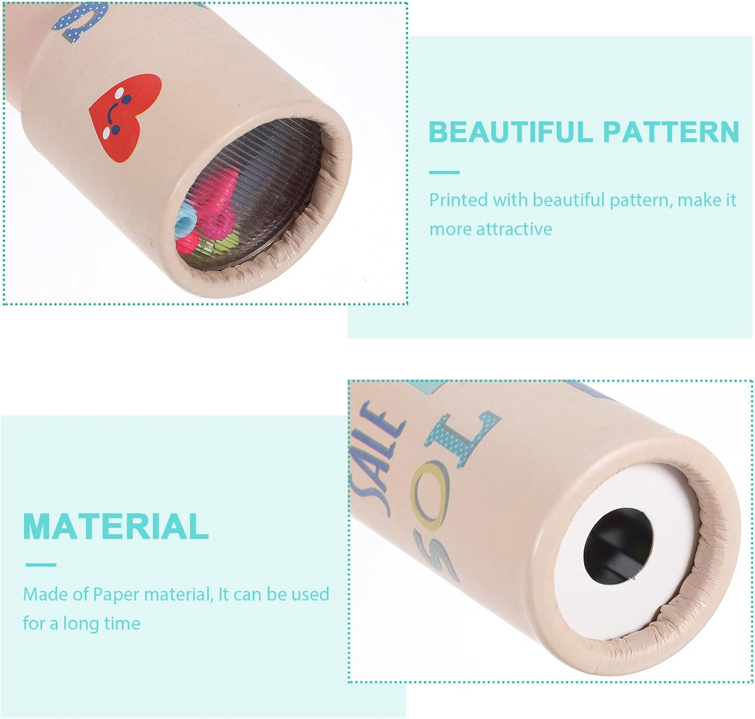 2Pcs Classic Kaleidoscope, Kalidescopes for Kids Educational Kaleidoscope Toy for Kids Birthday Party Favors, Random Style image number 1