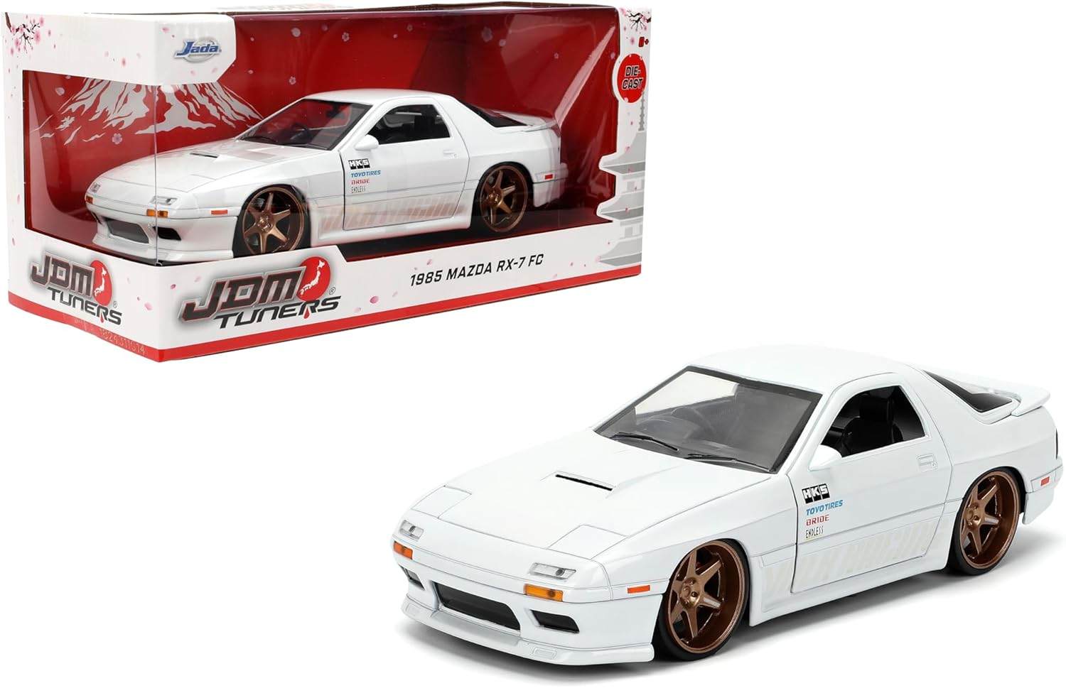 JDM Tuners - 1:24 1985 Mazda RX-7 (FC) Diecast Vehicle image number 1