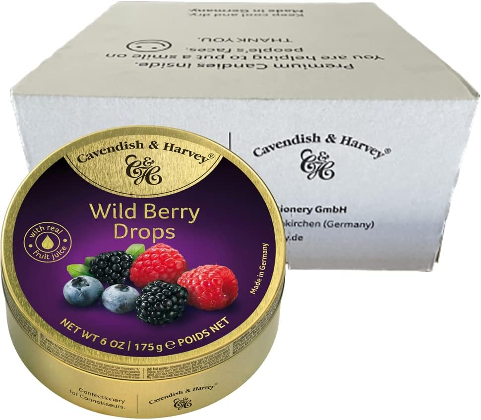 Cavendish & Harvey Wild Berry Drops, 10 X 175 Grams