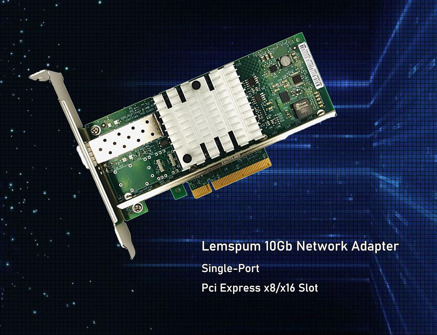 10Gb Ethernet Converged Server 1X SFP+ Port Network Card(Nic) Pciex8 Compatible Intel X520-DA1 82599EN Chip Support Windows 7/8/10/11/Visa,Server/Linux/Vmware - Red image number 7