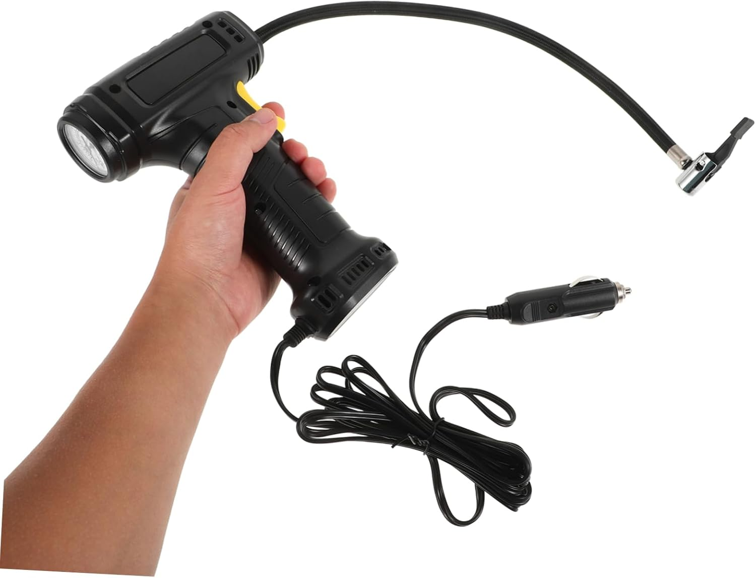 PAMINGONO High-Performance Car Air Pump Electric Tire Inflator Gauge Portable Bike Tire Pump Inflation for Automotive Inflatables image number 3