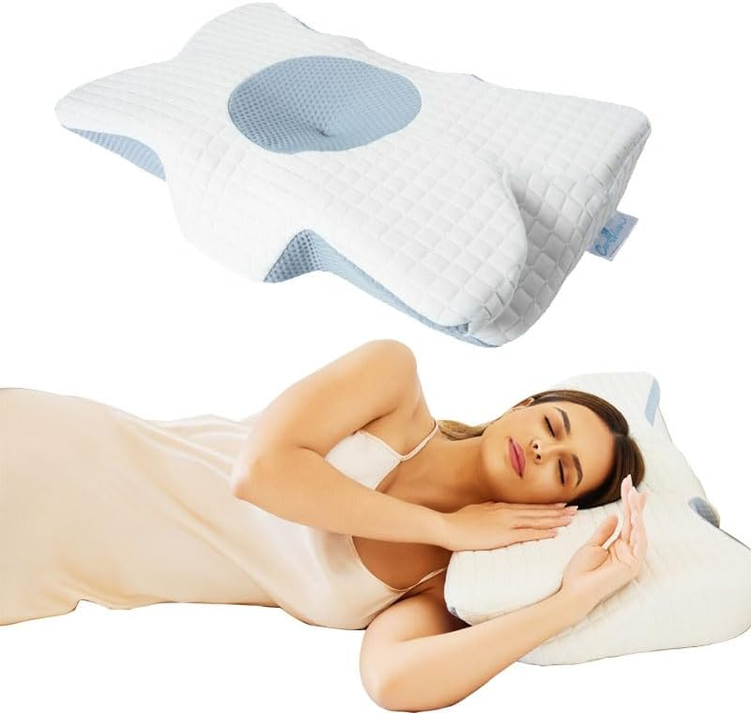 Comfibloom Memory Foam Cervical Pillow for Neck, Shoulder, Back, Head Pain Relief,Ergonomic Orthopedic Pillow for Sleeping, Contour Pillow,Cervical Pillow for Side, Back & Stomach Sleepers. image number 2