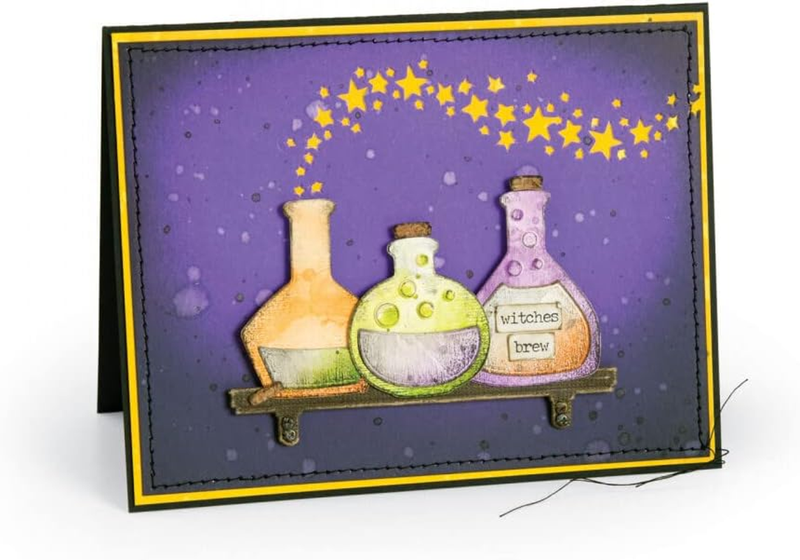 Sizzix Thinlits Dies Swirling Stars by Tim Holtz, 9-Pack, One Size, Multicolor - 663095