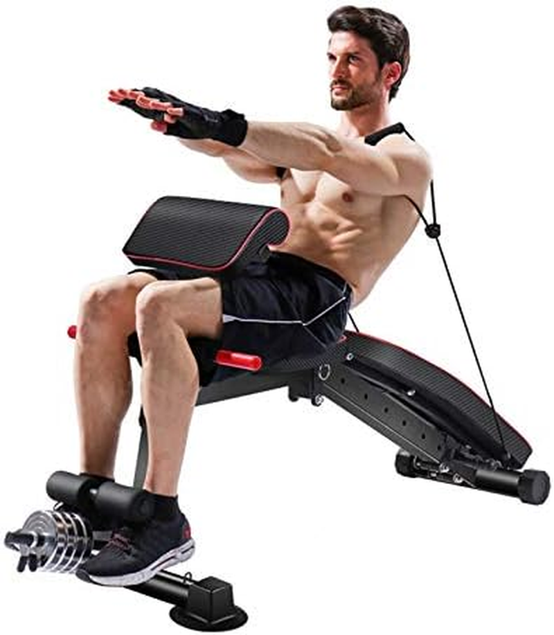 Home Gym Fitness Dumbbell Sit-Up Sit up Bench Exercise Leg Curl Extension image number 4