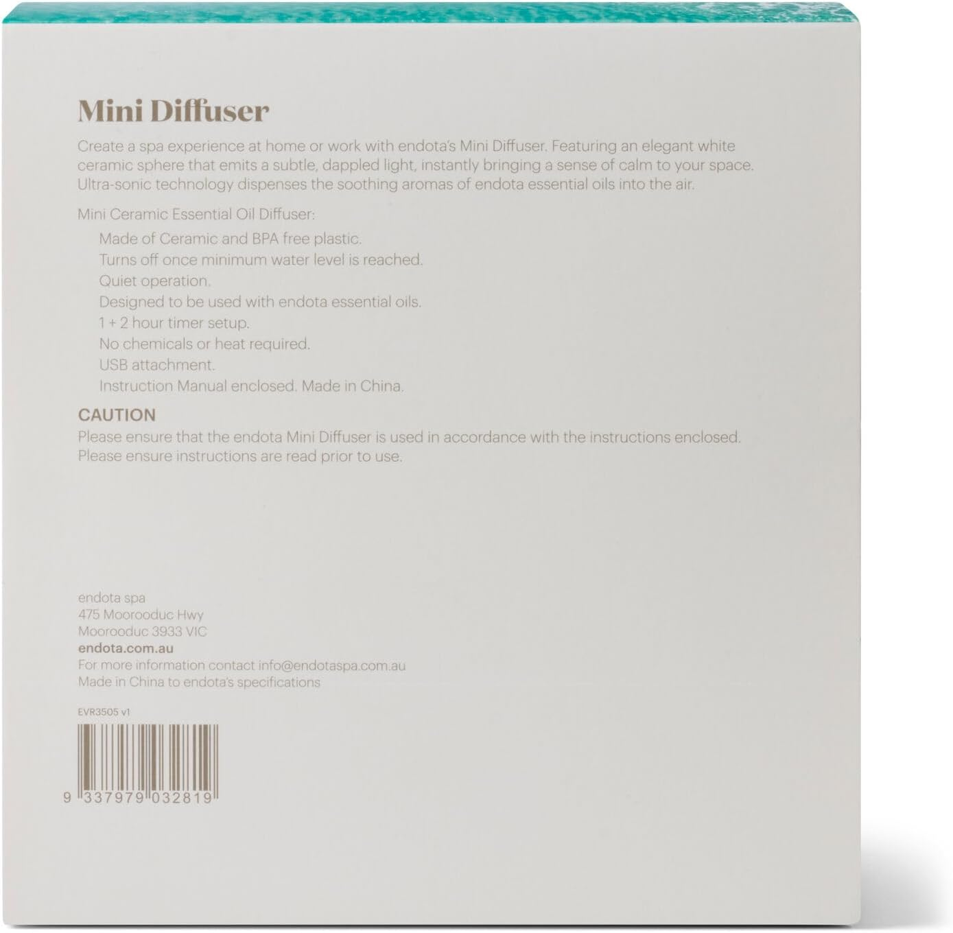 Endota Live Well Mini Ceramic USB Diffuser, a Calming, Mini Ceramic USB Diffuser to Make Every Night Feel like Bliss. image number 4