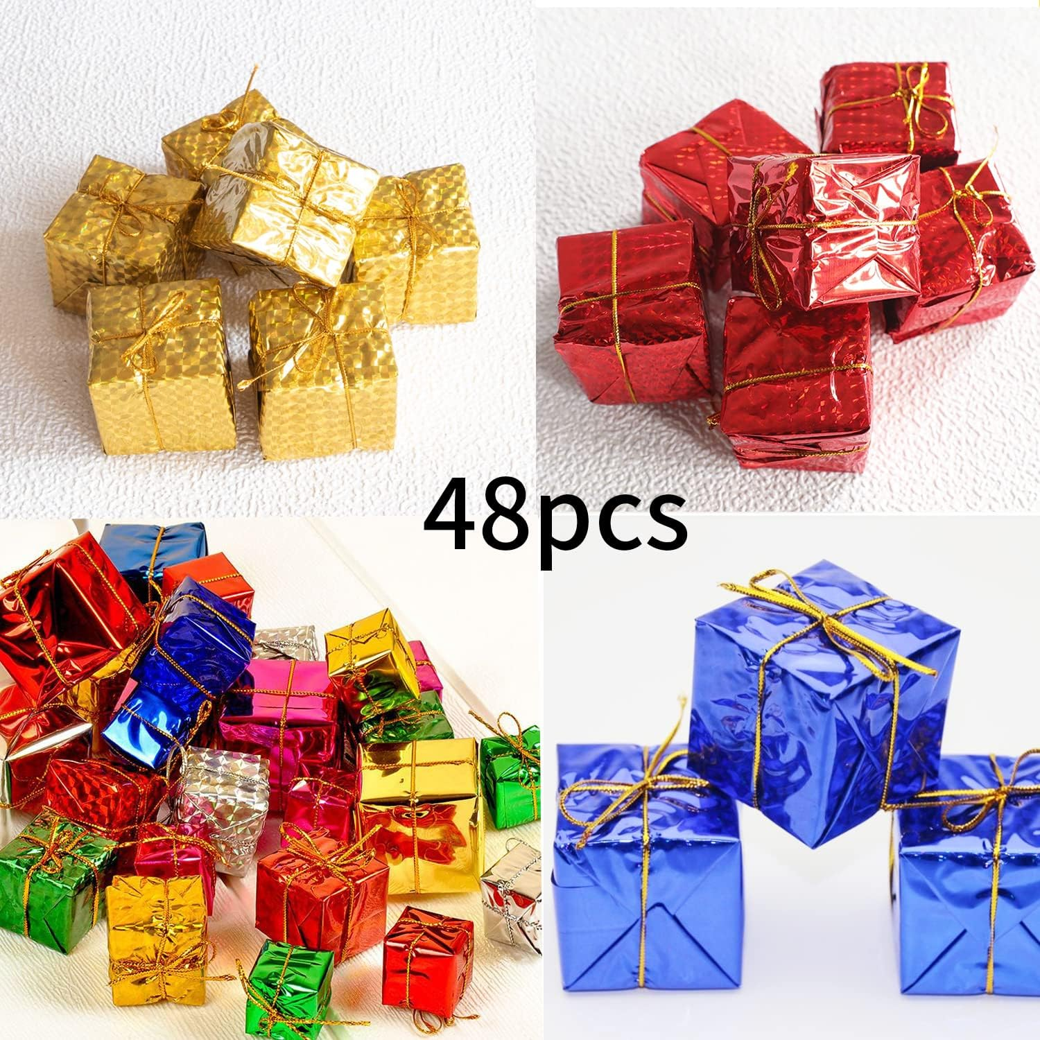 48 Pieces Christmas Tree Decorations for Indoor Outdoor Christmas Decoration (Color) image number 4