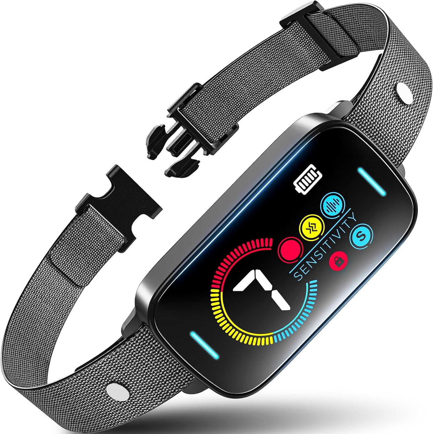 SLAYKAM Bark Collar for Large Medium Small for Dogs Smart Automatic Ultrasonic - Rechargeable anti Barking Training Collar with Waterproof Vibration and Beep 7 Sensitivity image number 2