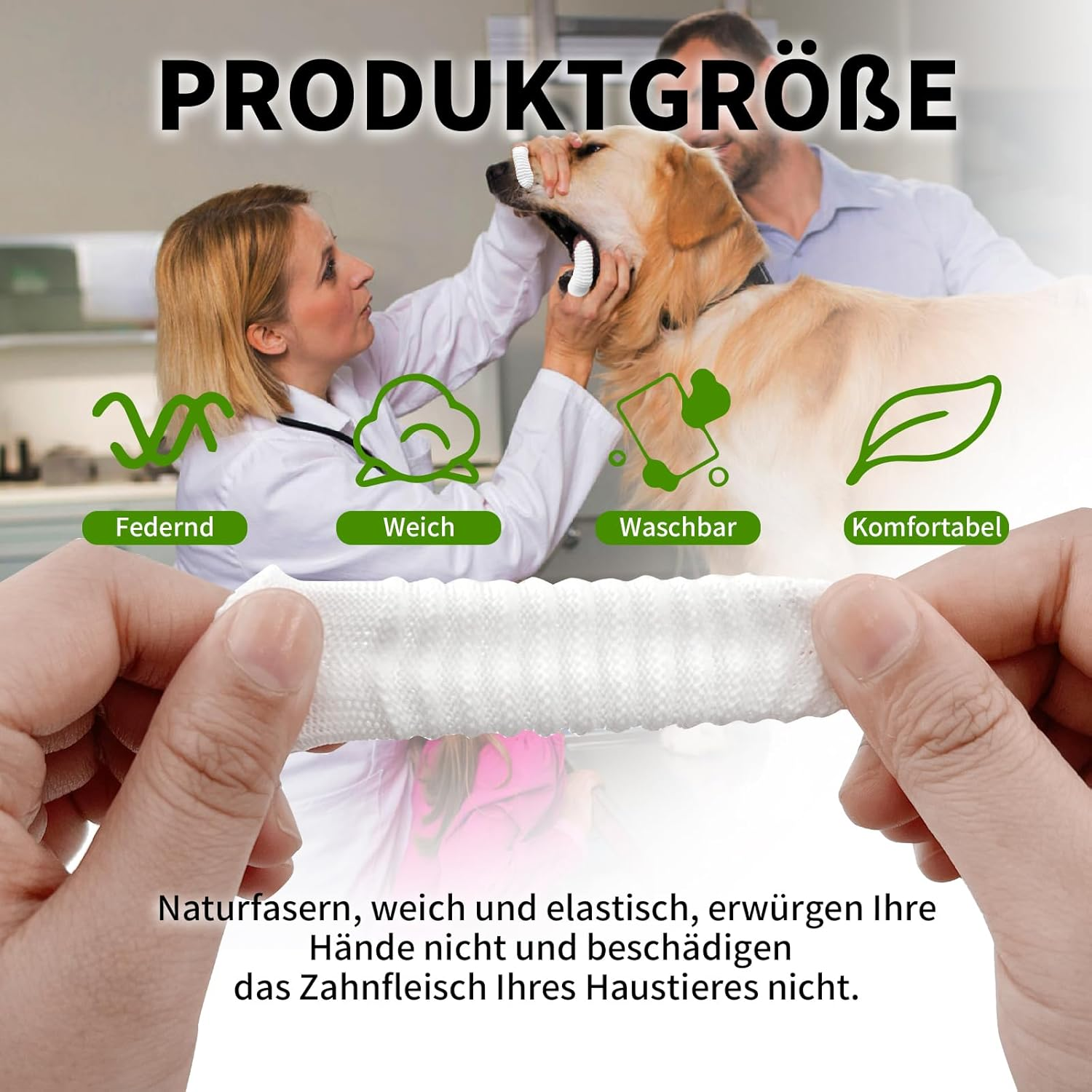 Pet Toothbrush Dog Toothbrush Finger Toothbrush for Dogs Dental Care - Made of Knitted Fabric Reusable, Efficient, Perfect for Dogs and Cats, 360&ordm; Ergonomic Design (Pack of 8) image number 4