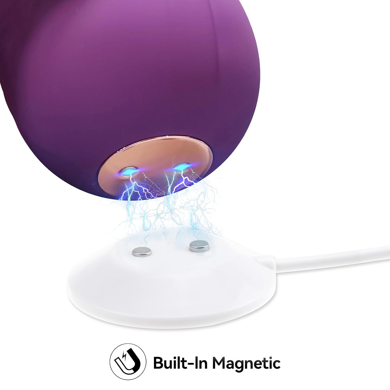 Ninehorse 2PACKS for Rose Toy Charging Cable 3.3Ft USB Charger Standing Magnetic Adapter Cord Cable for Rose Replacement Charging Dock Station (White*2)