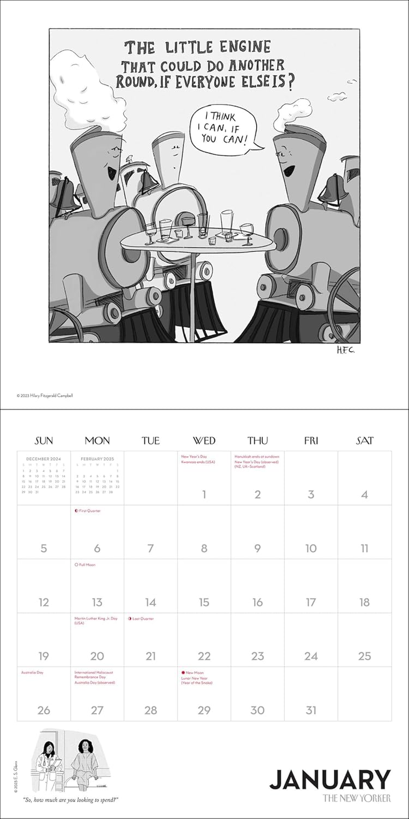 Cartoons from the New Yorker 2025 Wall Calendar image number 1