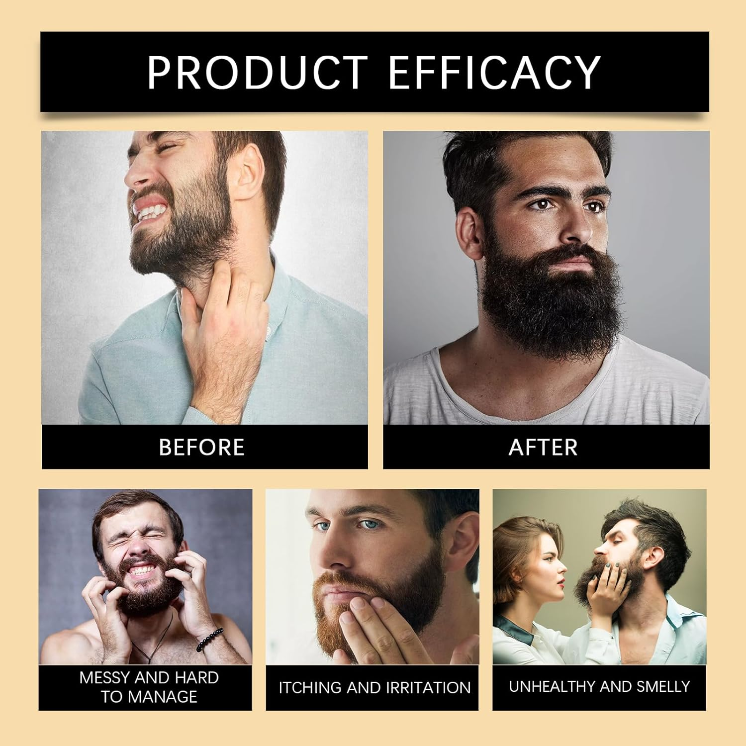 Beard Wash with Nettle and Aloe Vera, Gentle Daily Cleanser, 50Ml