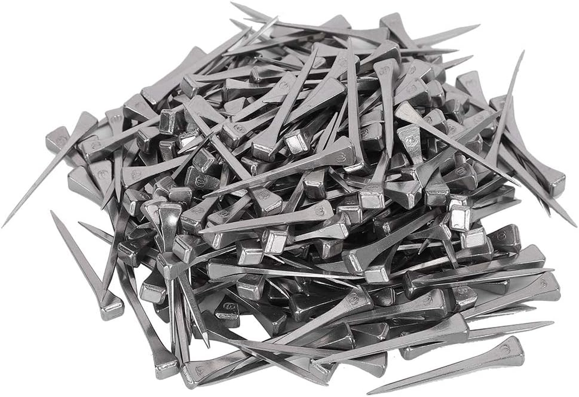 Tnfeeon 250Pcs Horseshoe Nails Pack Stained Glass Making Nails E3 Size 1.7 Inch Partner for Assembling Projects by Securing Lead or Glass