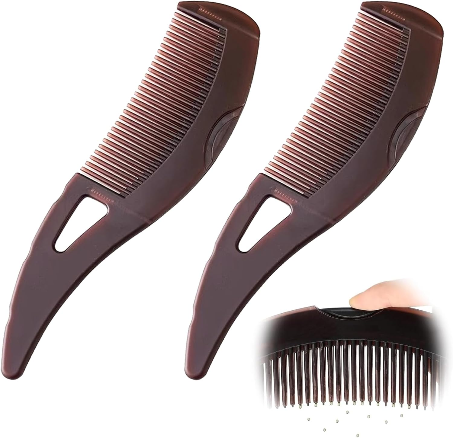 Sularpek Pack of 2 Dandruff Comb, Energy Massage Dandruff Comb, Dandruff Comb with Handle, Hair Comb, Scalp Comb, Scalp Detox Comb, Effective Cleaning and Scalp Massage for Men and Women image number 6
