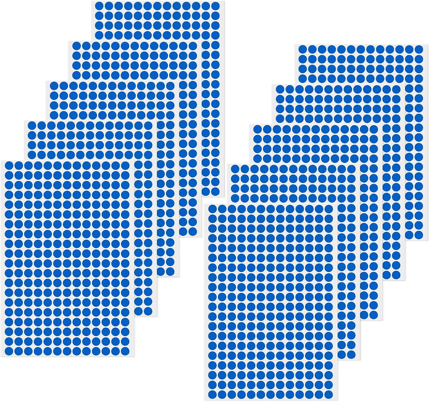 Purple Dot Stickers 1/2 Inch Vinyl Self-Adhesive Waterproof Colored Circle Labels Removable Color Coding Decals round Tag for Office Inventory 2600 PCS