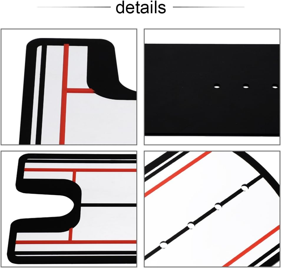 Joyzan Golf Putting Mirror, Swing Trainer Training Equipment Aid Alignment Practice Line Tool Putter Mat Tools Shoulder Rail Corrector Straight Mirrors Golfing Aiming Rods Accessories Indoors Outdoors image number 1