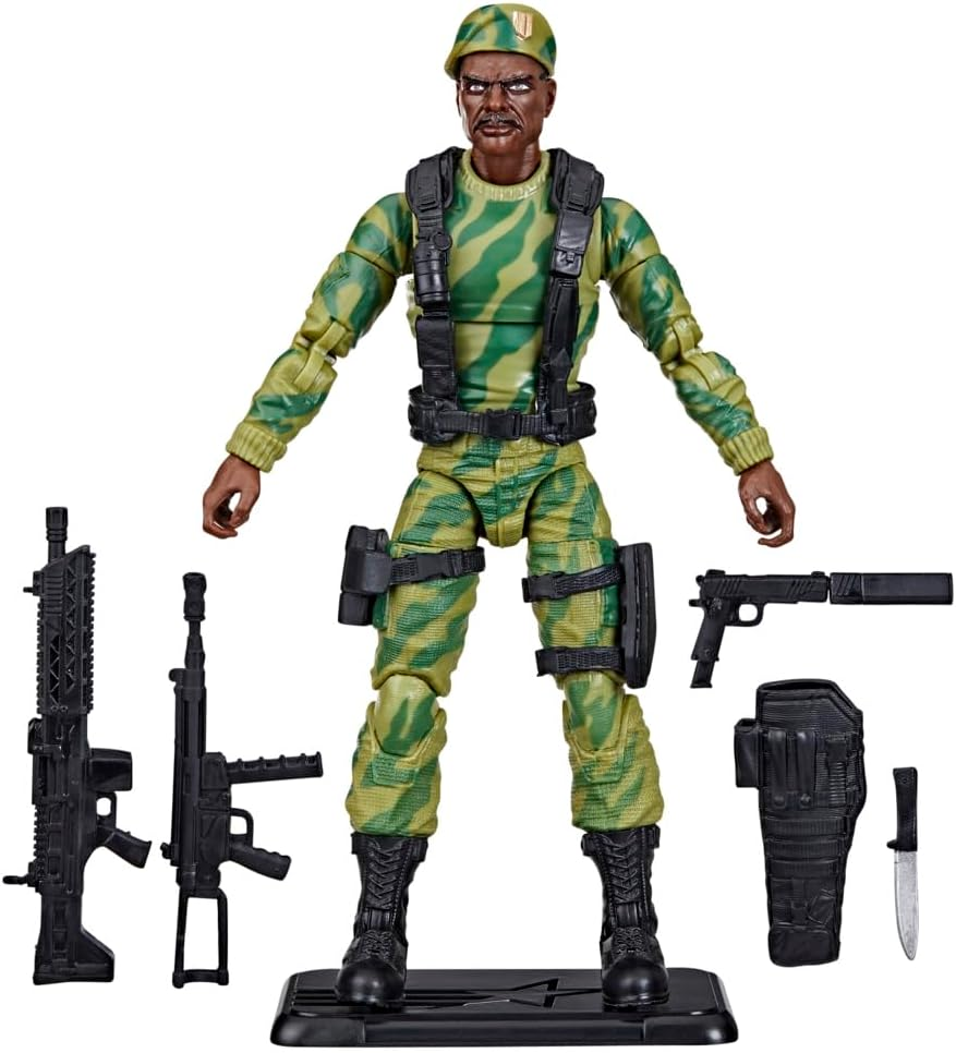 G.I. Joe Classified Series Retro Cardback SGT. Stalker, Collectible 6 Inch Action Figure with 8 Accessories image number 4