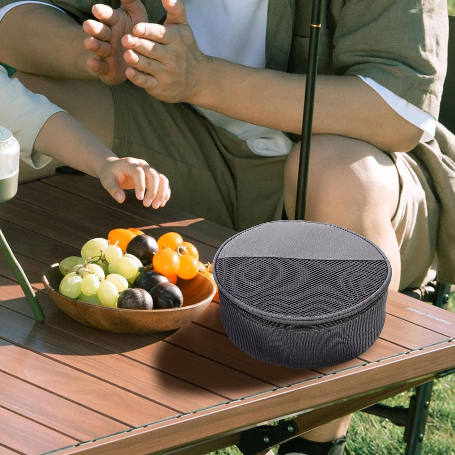 HANABASS Tableware Pouch for Camping Portable Storage Bag Dish for BBQ Picnic and Outdoor Activities image number 3