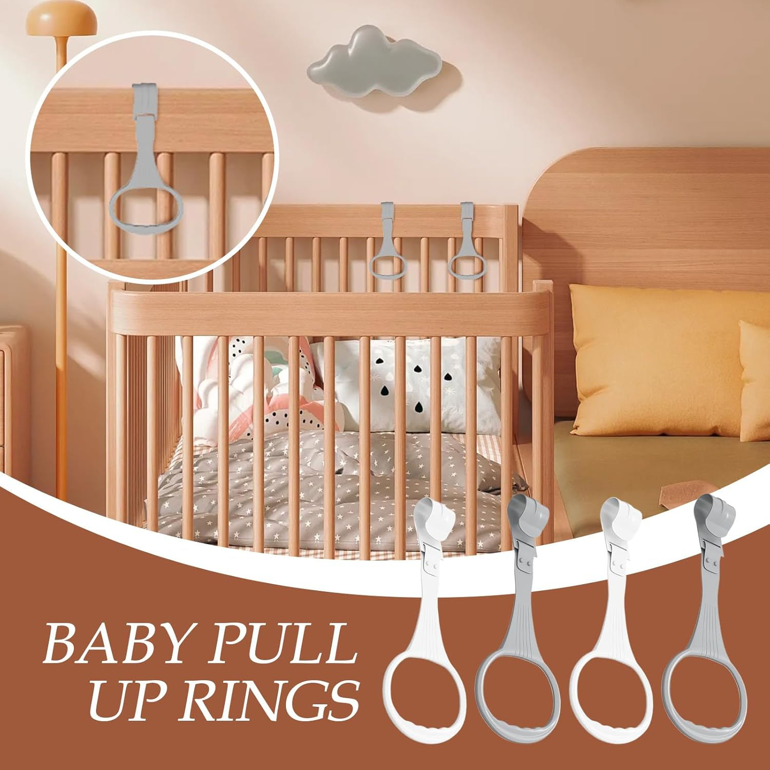 Wesleyyy Baby Play Pen Pull up Handles | Baby Walking Training Rings,Standing Assist Handles for Boys Girls Aged 6-36 Months, Walking Training Tool image number 1