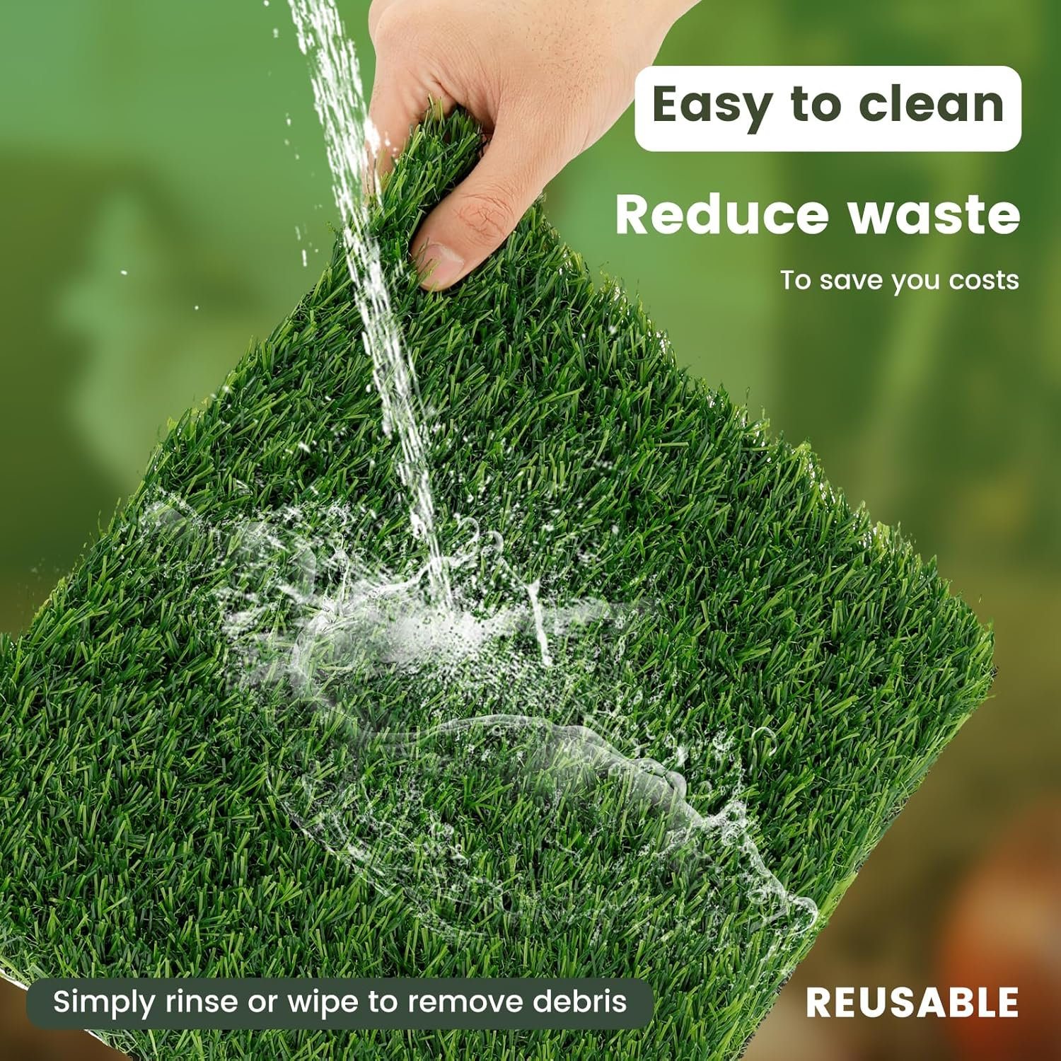 6Pcs 12Inch Chicken Nesting Pads Reusable Chicken Laying Pads Nonslip Hen Bedding Mats Washable Hen Coop Nest Liners Poultry Supplies for Laying Eggs(Green) image number 4