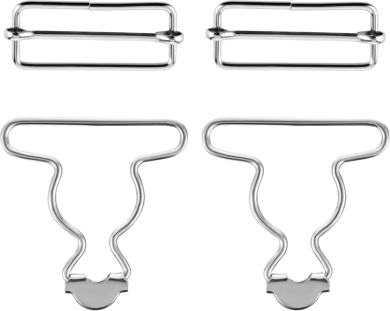 2PCS Jean Overalls Overall Buckles Adjustable Bib Clips No-Sew Button for Overall Bib Pants Overalls Jeans Jacket