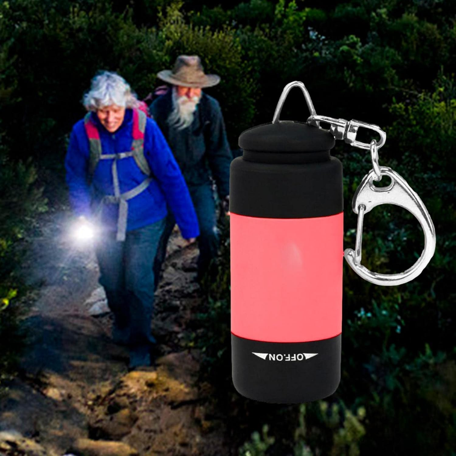 Pocket Flashlight - High Flashlight,Small Waterproof Flashlights Keychain Flash Light for Tight Spaces, Inspection, Camping, Outdoor. - Black image number 5