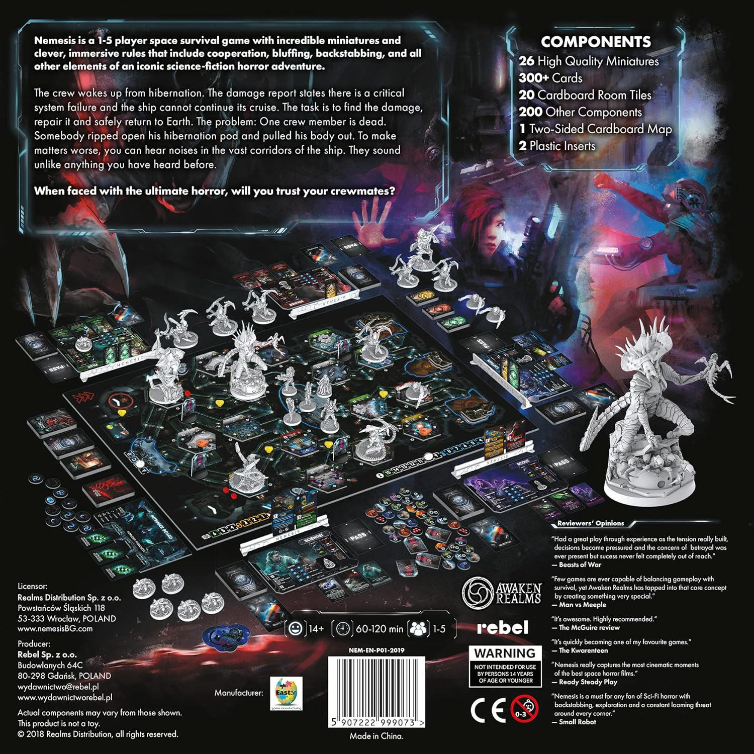 Rebel Nemesis Cooperative Board Game for 1-5 Players, Ages 14+ image number 2
