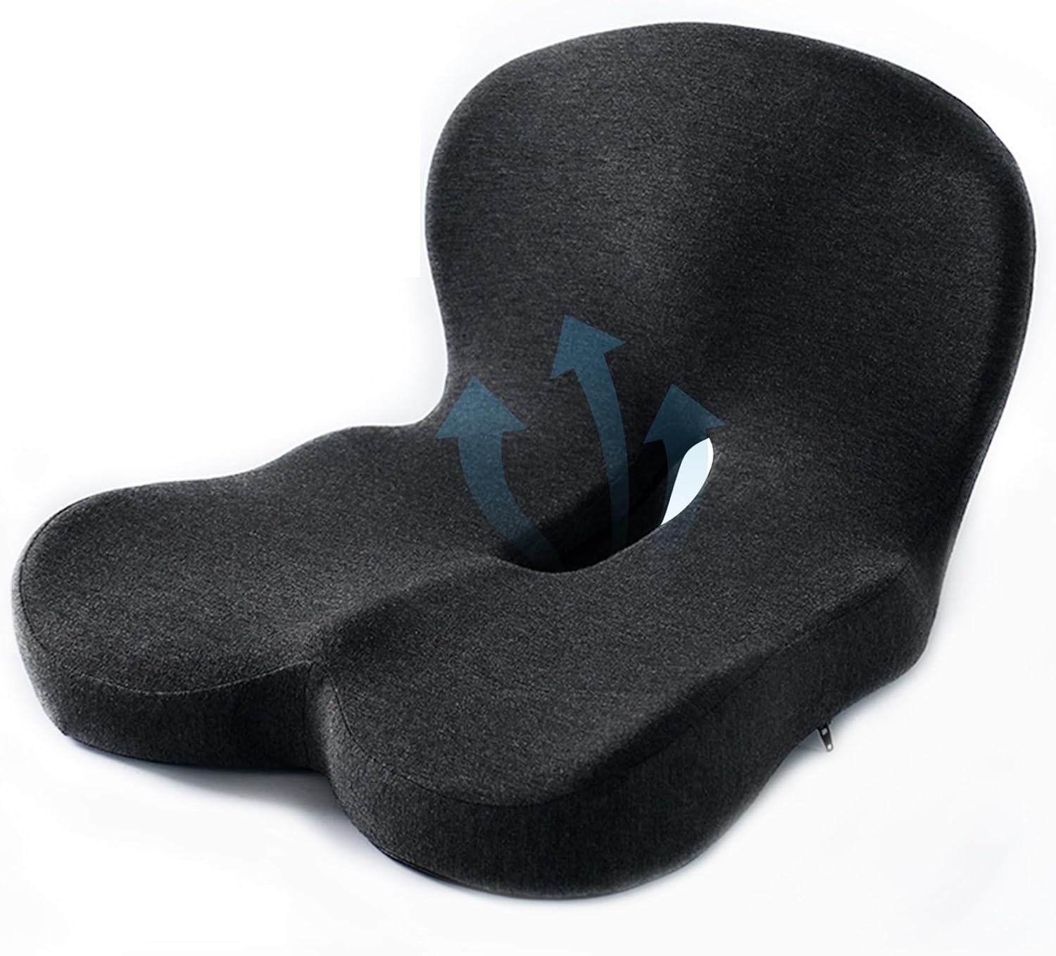 Car Seat Cushions for Long Sitting, Ergonomic Office Chair Cushion with Lumbar Support for Back Pressure Relief, Memory Foam Truck Seat Cushion, Sciatica and Back Pain Cushions for Trucker Accessories