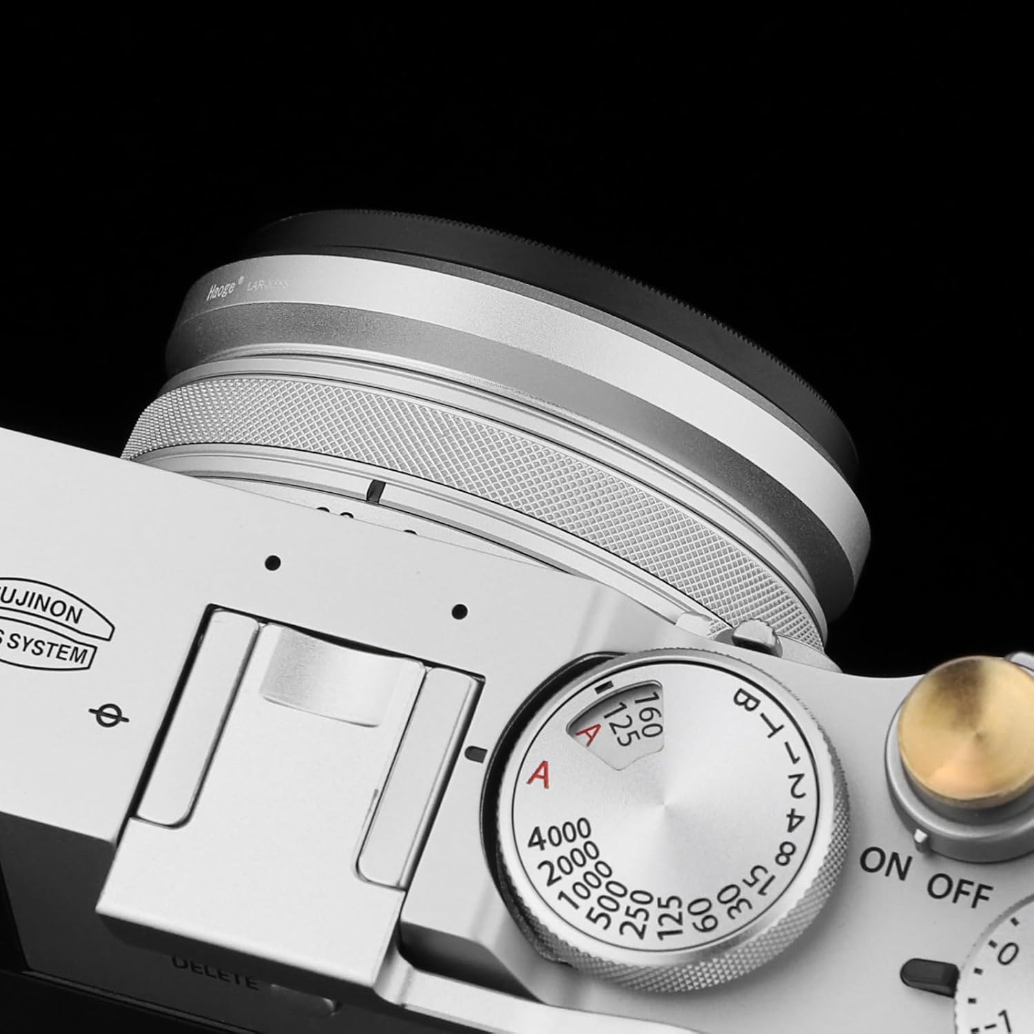 Haoge 49Mm Filter Adapter Ring for Fujifilm Fujinon X100VI X100V Camera Accessories Fit 49Mm UV CPL ND Filter Fit Original Lens Cap Silver LAR-X55S image number 6