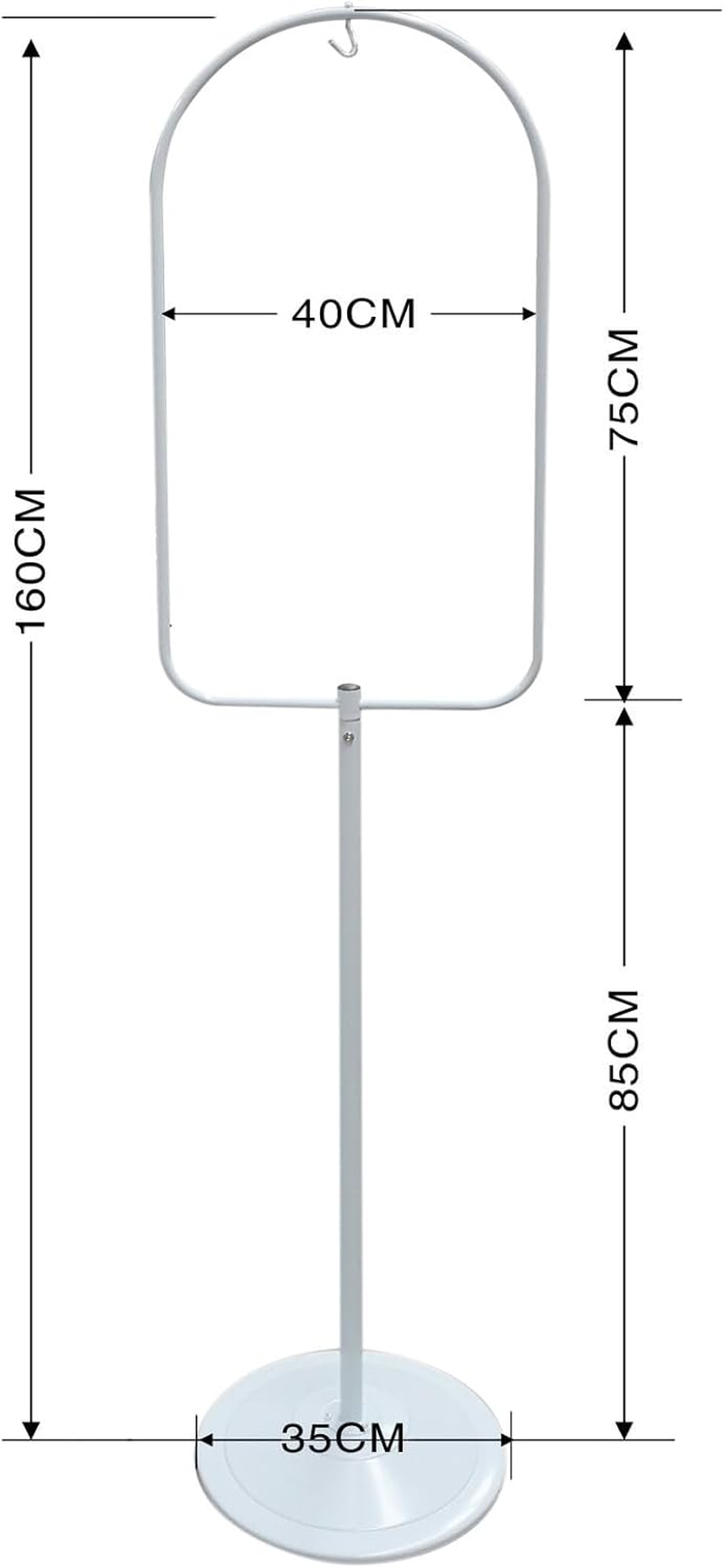 160Cm Bird Cage Hanger Stand White Metal Tube Frame Canary Cages