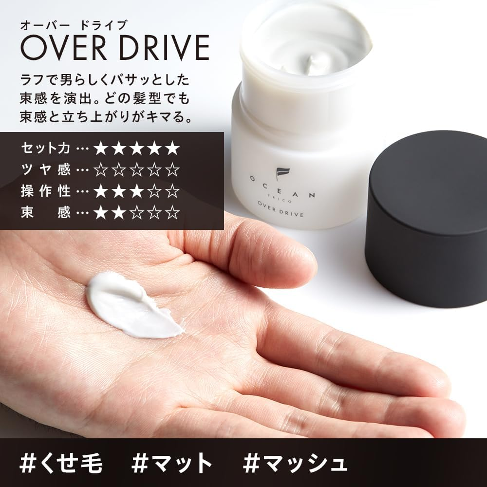 Ocean Rico Hair Wax Overdrive 80G Wax Men Women Matte Keep image number 5