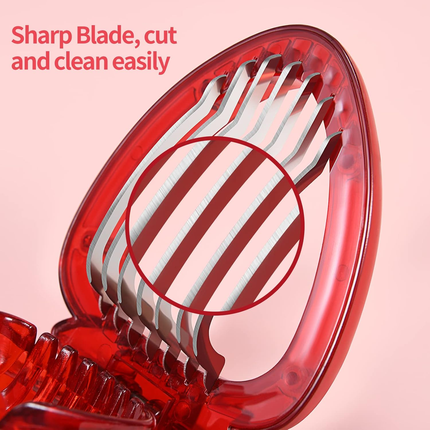 LIFVCNT 2Pack Strawberry Slicer, Fruit Cutter, Strawberry Huller Kit, DIY Platter Fruit Plate Kitchen Gadgets Tool Veggie Slicer for Dessert Cups Decor, Cake Stand Decorations, Homemade Bread Decor image number 4