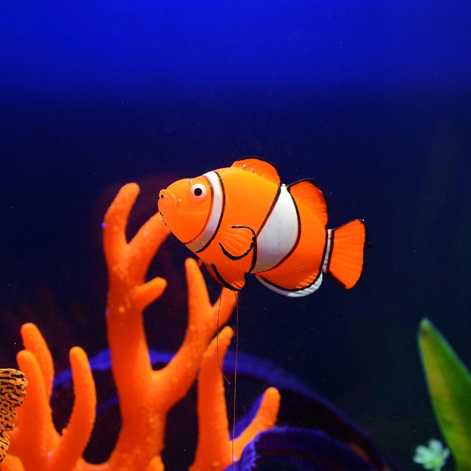 Silicone Fake Fish - Silicone Fake Fish for Fish Bowl,Artificial Fish for Fish Tank Ornament, Decoration for Aquarium Fish Tank (Color : 3)