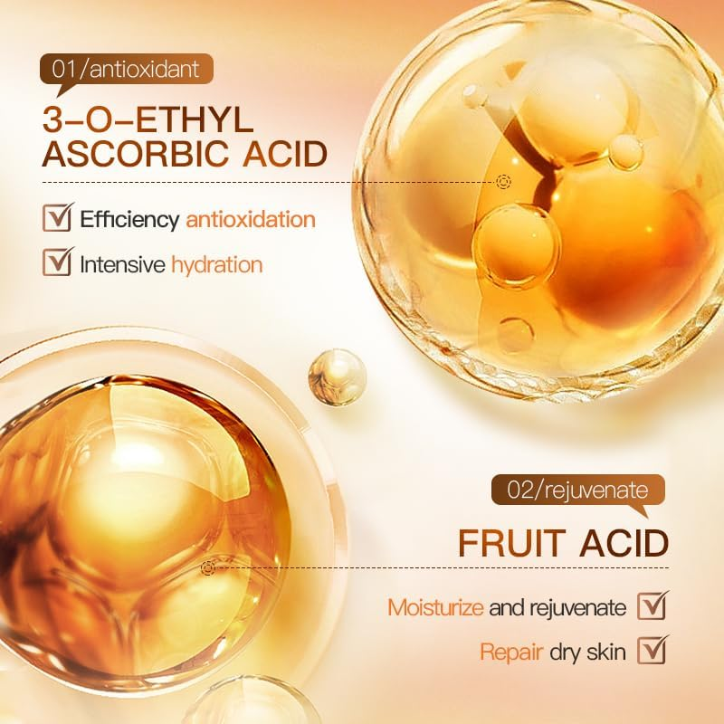 Vitamin C Facial Cream, Antioxidant Hydrating Moisturiser with Sea Buckthorn, 60G