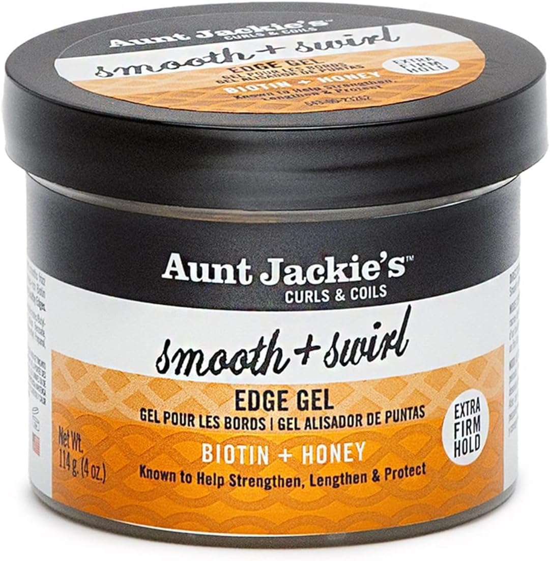 Aunt Jackie'S Smooth + Swirl Edge Gel with Biotin and Honey, Extra Firm Hold, 113 G image number 3