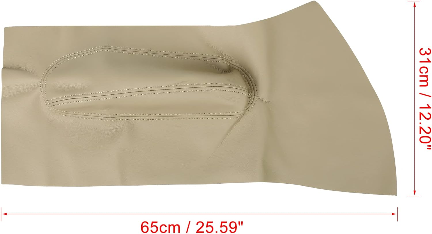 X AUTOHAUX Pair Beige Microfiber Leather Door Panel Armrest Cover Replacement for Volkswagen Beetle 1998-2010 Leather - Black image number 7