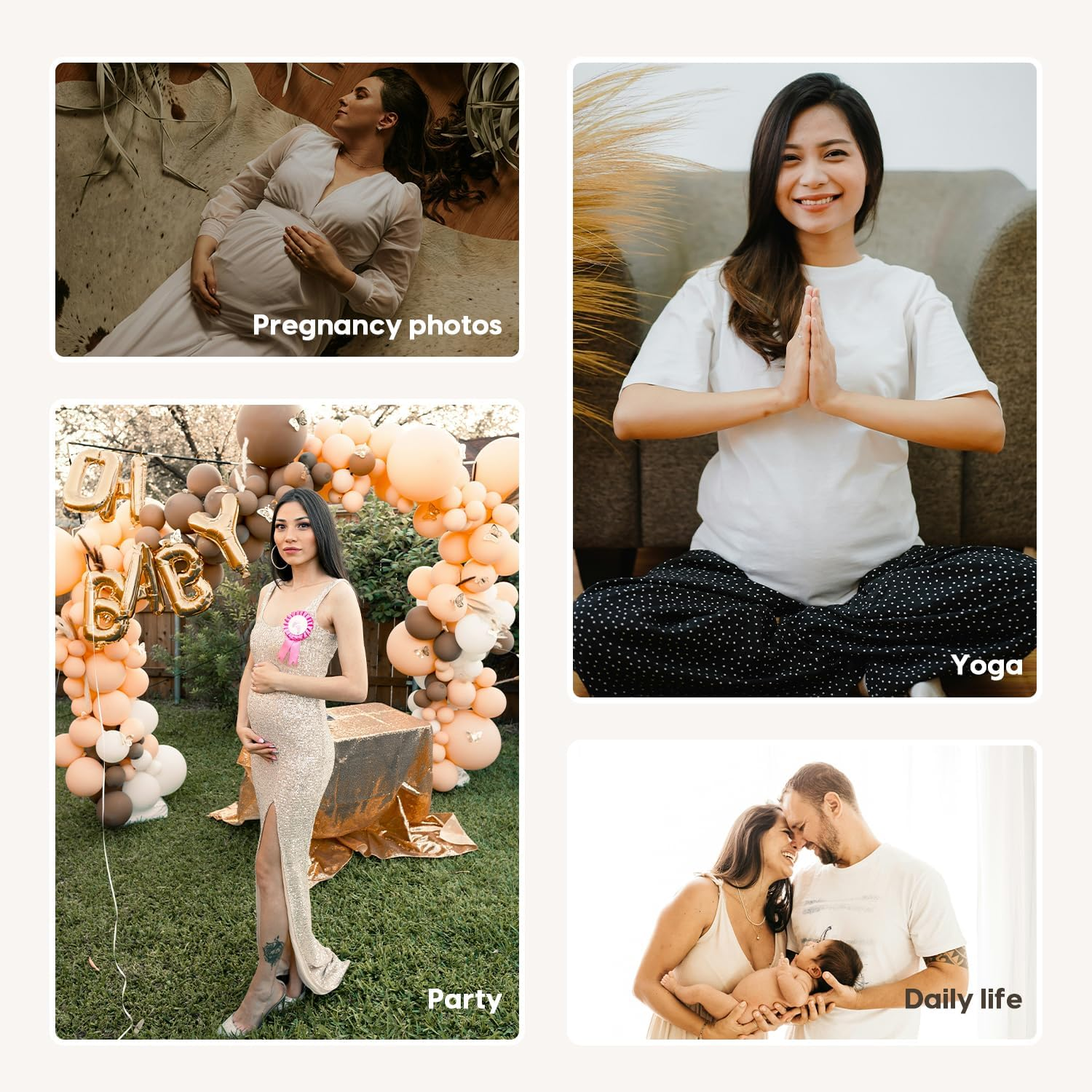 Seamless Maternity Shapewear over Belly Support Thong High Waist Underwear Panties for Pregnancy image number 4