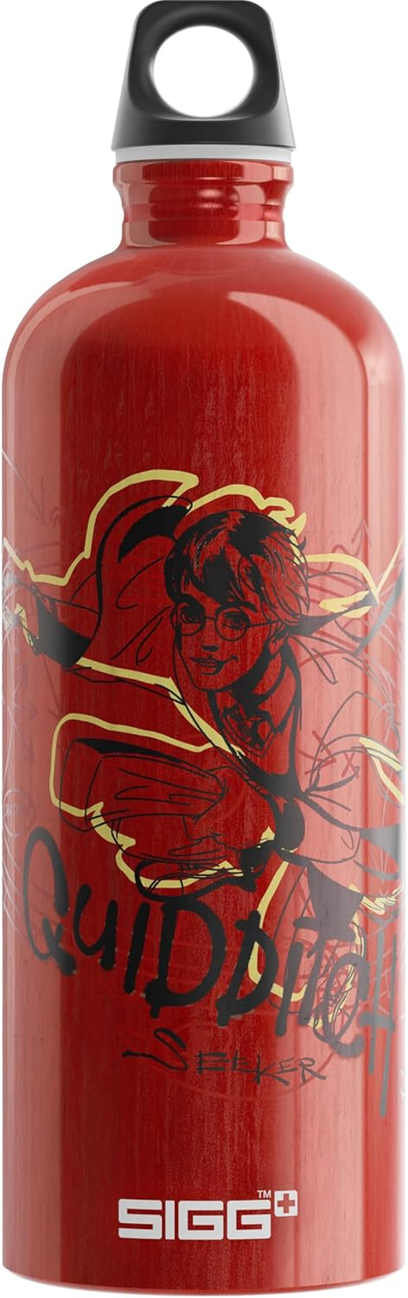 SIGG - Aluminium Water Bottle - Traveller Batman Guardian - Climate Neutral Certified - Suitable for Carbonated Drinks - Leak-Proof - Feather-Light - Bpa-Free - Outdoor - Grey - 1L