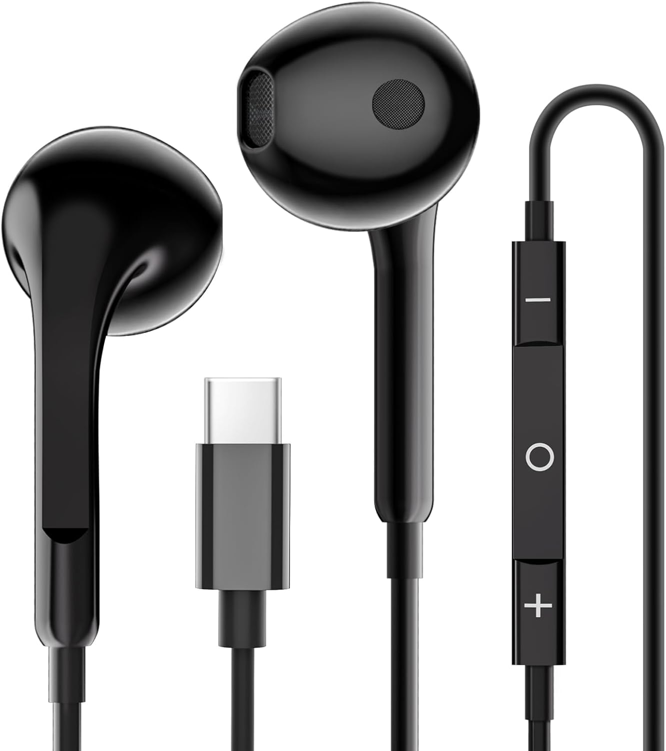 USB C Headphones, Wired Headphones for Iphone 16 15 Pro Max Pixel 6 6A 7A 8 5, Type USB C Earphones with Mic Volume Control Bass Stereo Noise Cancelling for Samsung S23 FE S22 S21 S20 A53 A54 image number 6