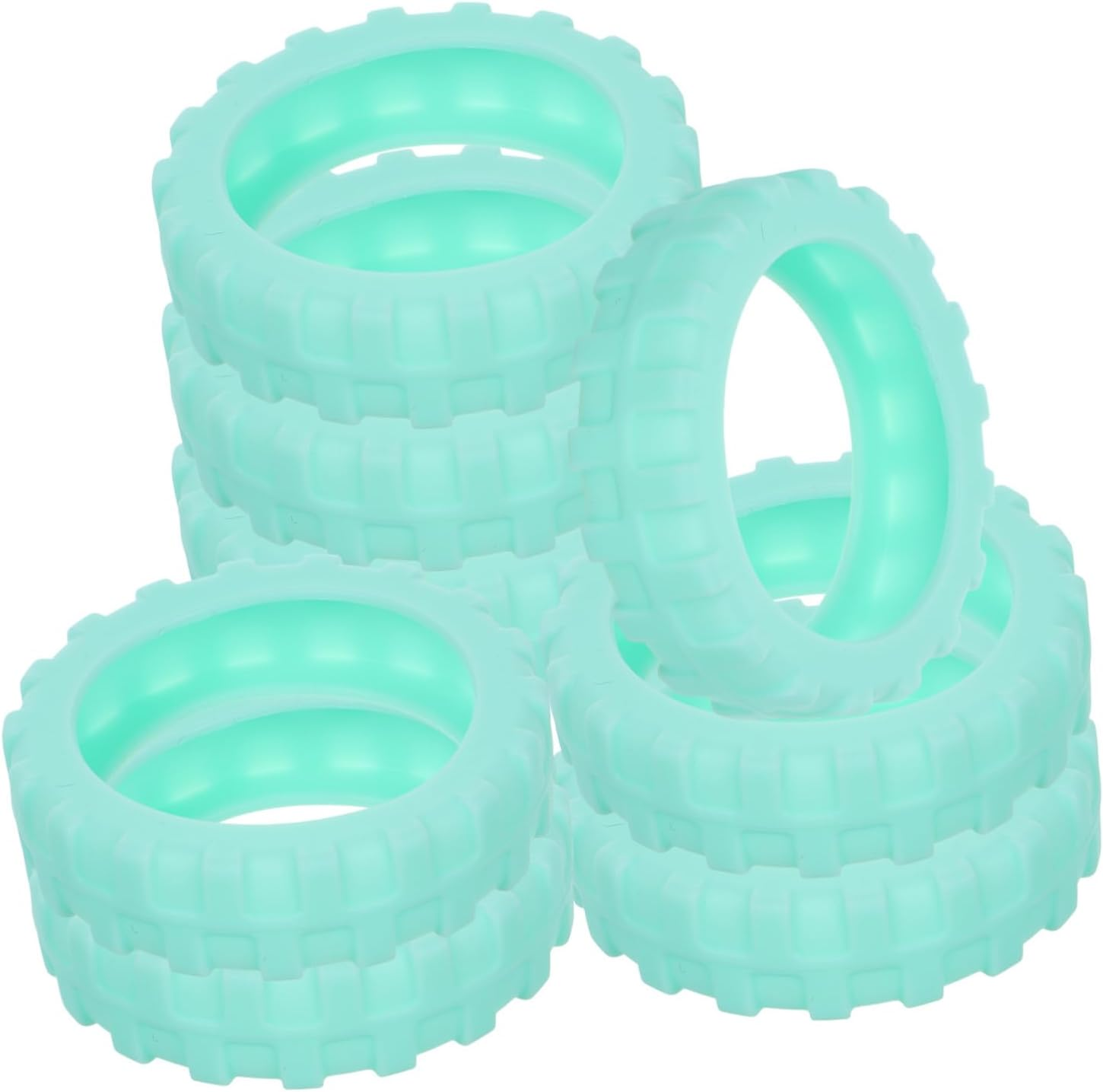 WOFASHPURET Spinner Luggage Wheel Covers 8Pcs Silicone Shock Absorption Elastic Fit for Travel Gear and Caster Suitcase Wheels image number 3