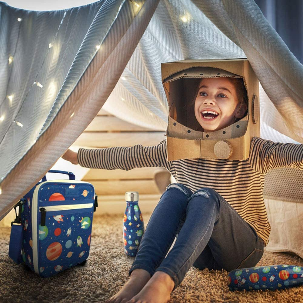 Sachi 'Style 225' Insulated Junior Lunch Tote - Outer Space