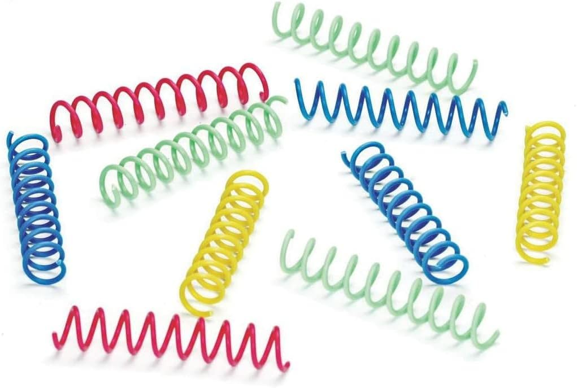 Thin Colorful Springs Cat Toy, 10-Pack