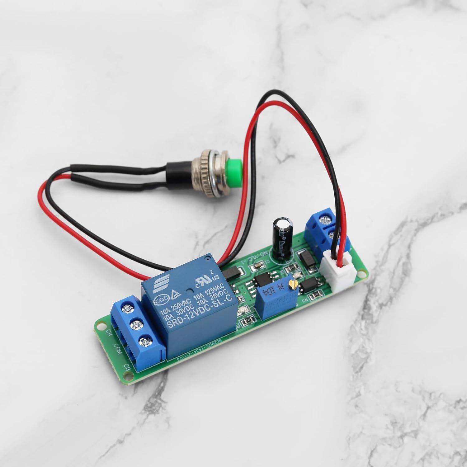 SING F LTD DC 12V Adjustable Timer Delay Turn off Module 10A 250VAC/10A 30VDC for Automation Equipment Robots Intelligent Product Development 69.9X19.2Mm image number 4