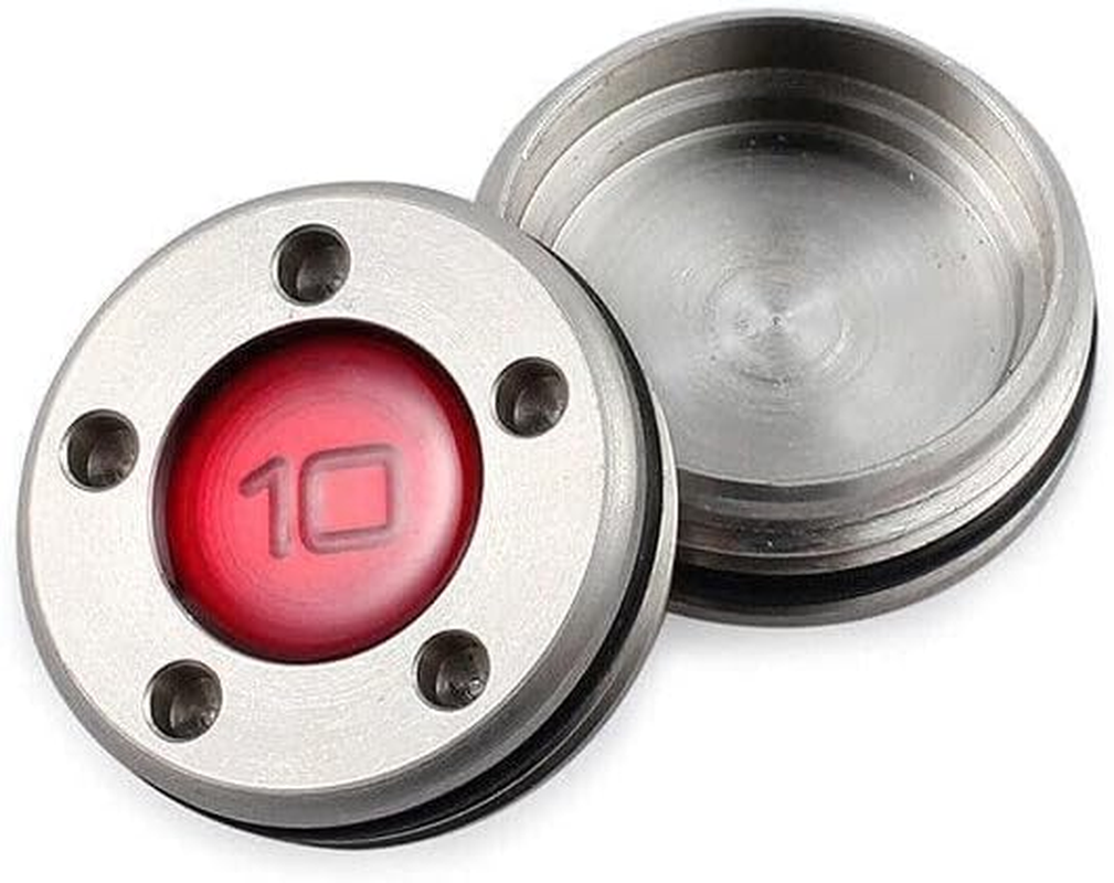 AIMALL 2X 10/15/20G Golf Custom Weights +Wrench for Titleist Scotty Cameron Putters Red, Durable Stainless Steel, with Rubber O-Rings image number 2