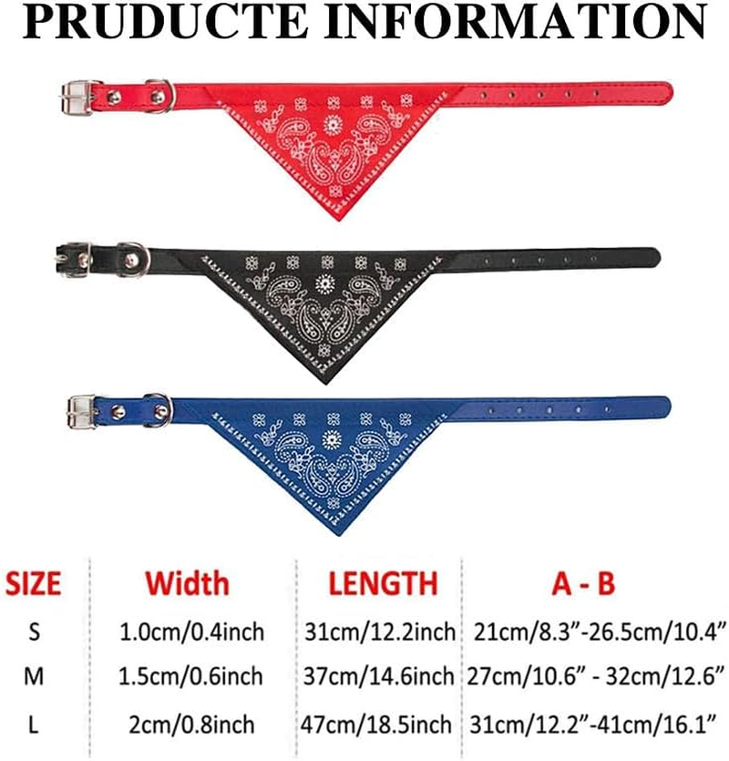 Walquicks 3 Pack Pet Triangle Scarf, Bib with Adjustable Buckle Pet Dog Cat Neck Scarf Bandana Collar Neckerchief Accessory for Dog Cat Decoration, Small Size image number 3