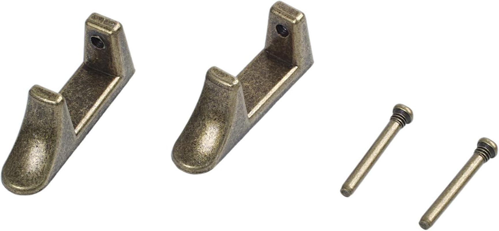 2X Brown Leather Guitar Musical Instrument Box Luggage Toolbox Trolley Case Handle image number 4