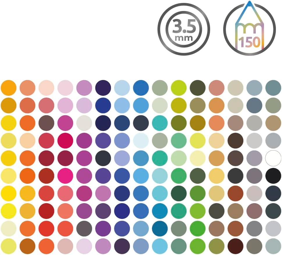 Derwent Chromaflow Pencils, Set of 150 in Tin, 3.5Mm round Core, Premium Core Strength, Blendable with Smooth Texture, Ideal for Drawing, Colouring & Layering, Professional Quality, 2306263 image number 6