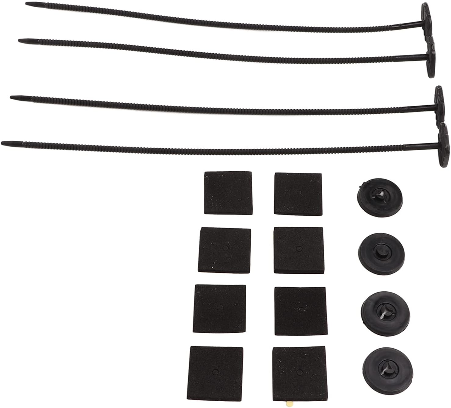 2PCS Electric Radiator Fan Mounting Kit Rubber Car Radiator Fan Ties Replacement for Cars Trucks image number 6