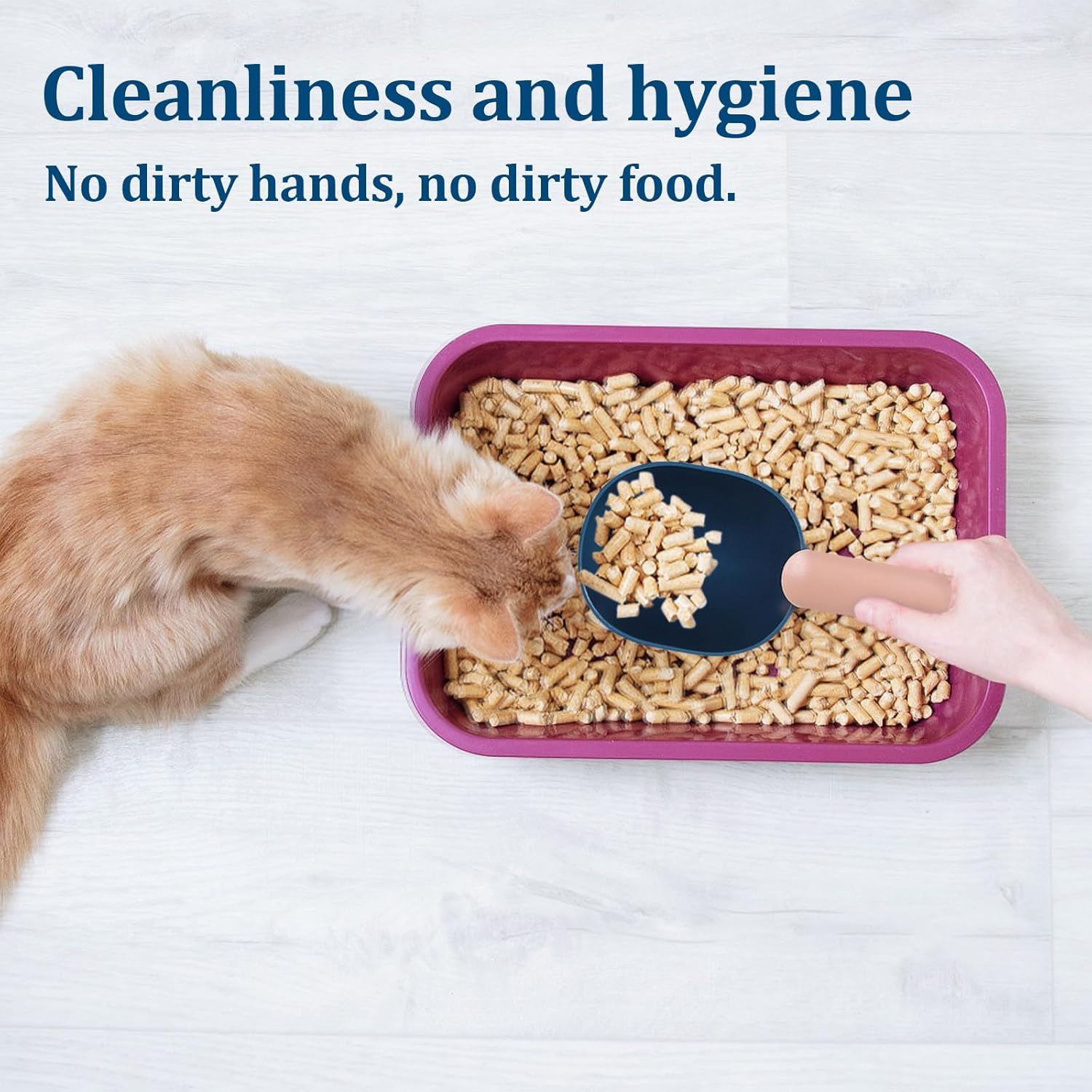 Cisolen Pack of 2 Scoop for Dog Food Pets Handle with Clip Food Scoop for Pets Food Spoon for Dogs Cats Pet Food Dog image number 1